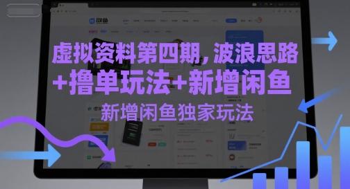 虚拟资料第四期,波浪思路+撸单玩法,新增闲鱼独家玩法 图1