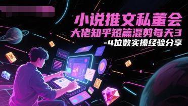 小说推文私董会大佬知乎短篇混剪每天3-4位数实操经验分享 图1