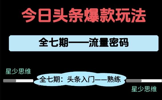 头条系列全七期项目拆解，全是干货，新手从0-1必经过程，99的人会踩的坑 图1