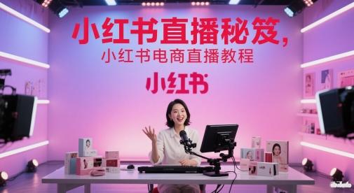 小红书直播秘笈，小红书电商直播教程 图1