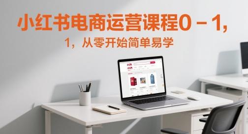 小红书电商运营课程0-1,从零开始简单易学 图1