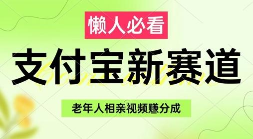 支付宝新赛道，利用老年人相亲视频，挣分成收益，轻松月入过W，操作简单 图1