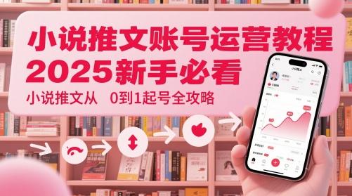 小说推文账号运营起号教程，2025新手必看，小说推文从0到1起号全攻略 图1