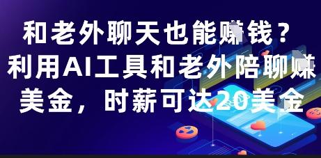和老外聊天也能挣钱？利用AI工具和老外陪聊挣美金，时薪可达20刀 图1