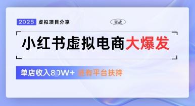 小红书虚拟电商项目，平台大力免费流量扶持，低门槛1拖3玩法 图1