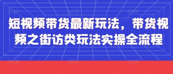 短视频带货最新玩法，带货视频之街访类玩法实操全流程 图1