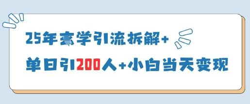 25年国学引流拆解+单日引200人+小白当天就能变现 图1