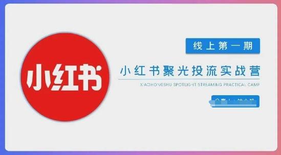 小红书聚光陪跑第一期，教你从0到1玩转小红书聚光投流，搭建小红书付费投流团队，更快的见到效果 图1