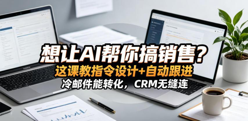 想让AI帮你搞销售？这课教指令设计+自动跟进，冷邮件能转化，CRM无缝连！【原创双语字幕】 图1