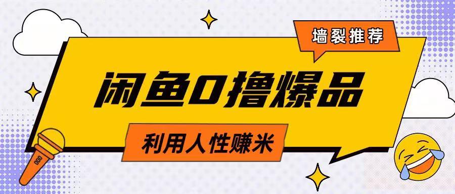 咸鱼0撸玩法利用人性售卖商品达到日挣2张的效果 图1