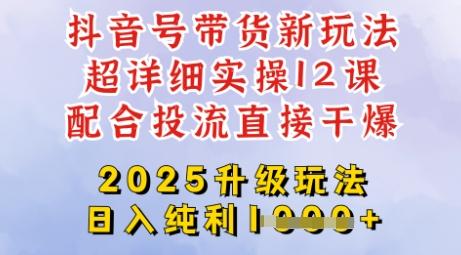 2025全新升级抖音带货玩法,一天纯利四位数,从剪辑到选品再到发布投流,超详细玩法揭秘 图1