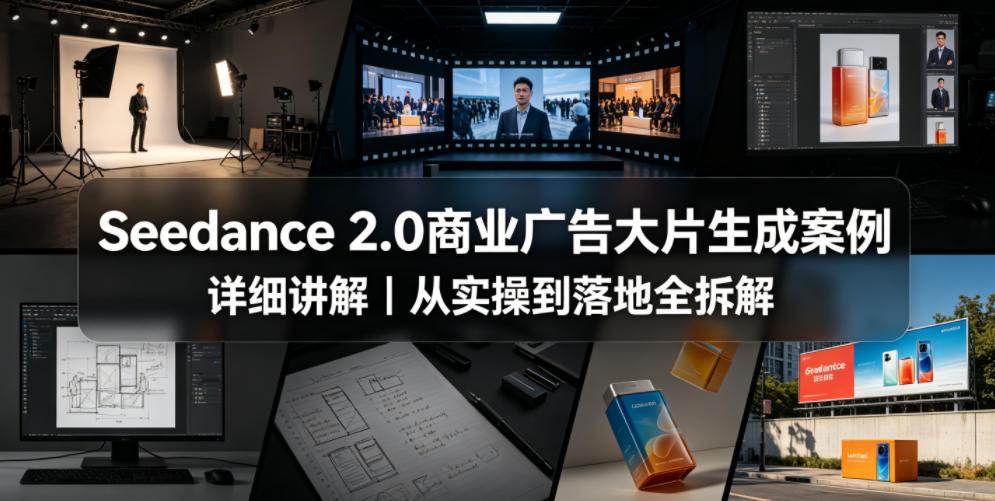 Seedance 2.0商业广告大片生成案例详细讲解|从实操到落地全拆解 图1