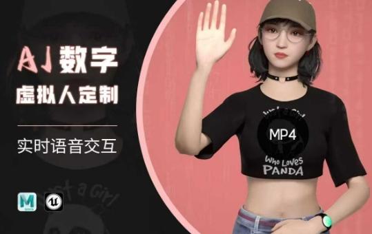 Ai数字人虚拟(智能体)实时语音交互特训营，​自行定制超写实角色AI数字人交互技术 图1
