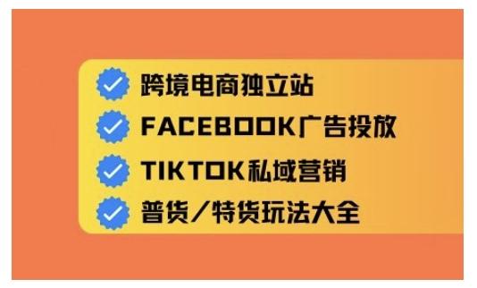 跨境电商独立站及全域流量营销,从0基础快速入门并精通跨境电商运营 图1