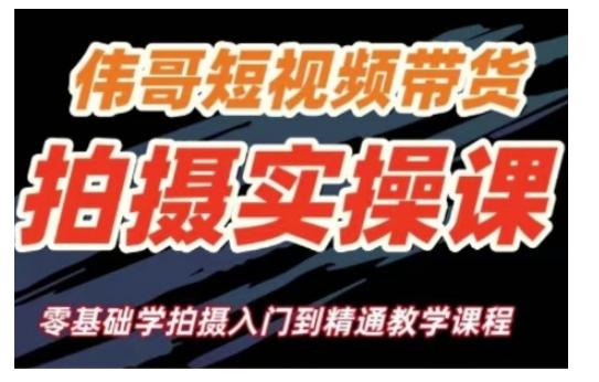 短视频带货拍摄实操课,零基础学拍摄入门到精通教学 图1