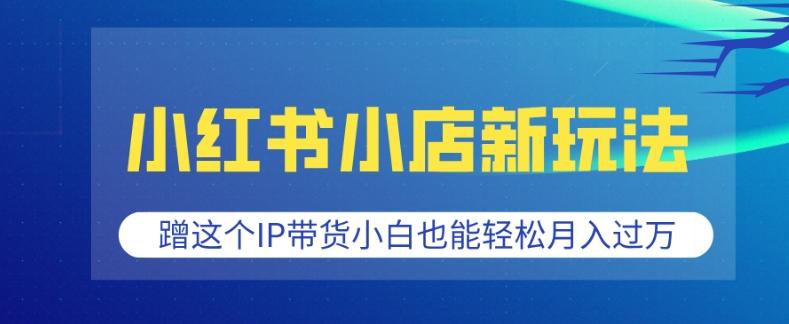 小红书小店新玩法，蹭这个IP带货，小白也能轻松月入过W【揭秘】 图1