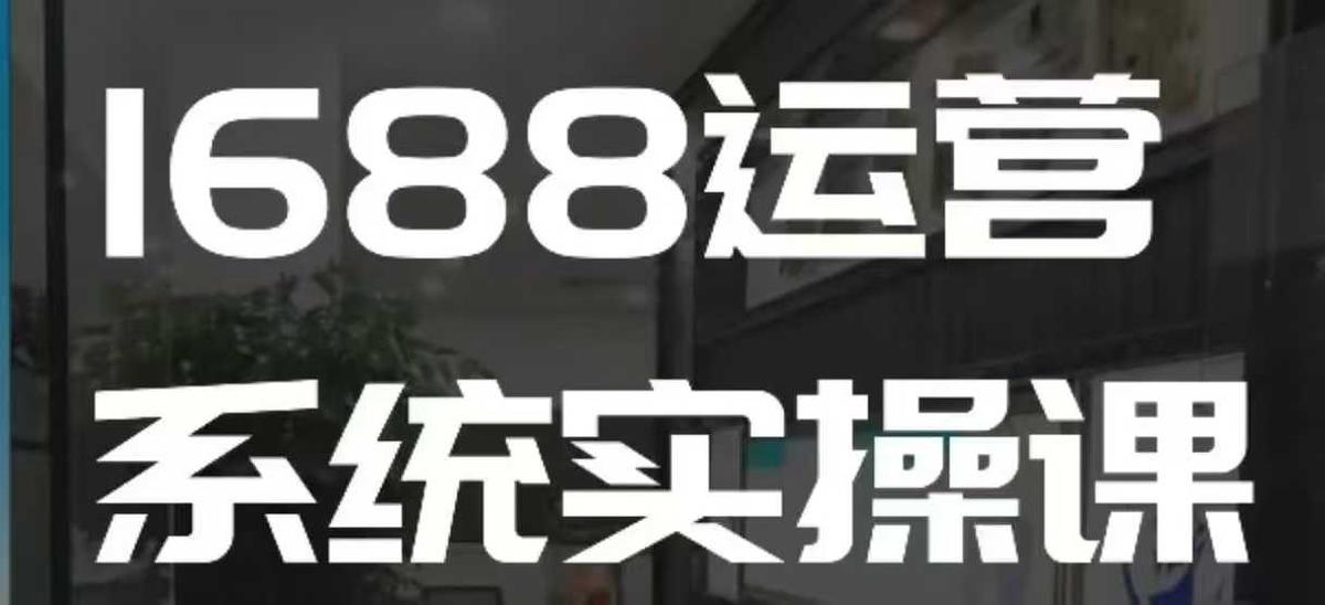 1688高阶运营系统实操课,快速掌握1688店铺运营的核心玩法 图1