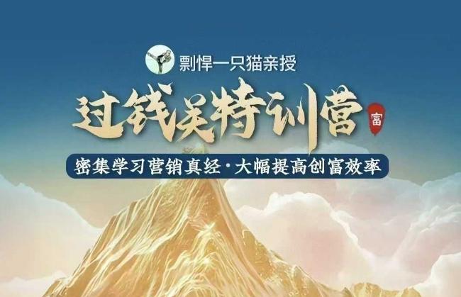 剽悍一只猫-过钱关特训营,学习营销真经 大幅度提高创富效率 图1