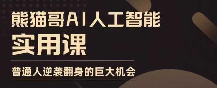 AI人工智能实用课,实在实用实战,普通人逆袭翻身的巨大机会 图1