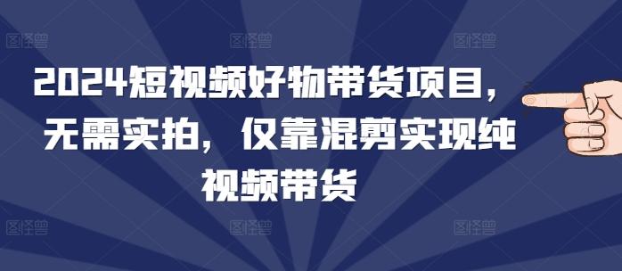 2024短视频好物带货项目,无需实拍,仅靠混剪实现纯视频带货 图1