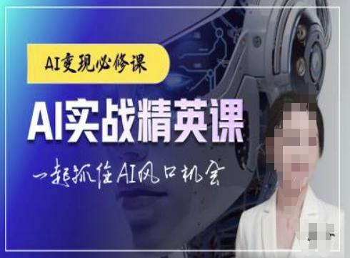 AI实战精英课,chatgptAI实战教程,一起抓住AI风口的机会 图1