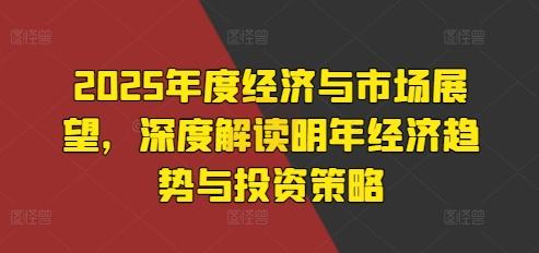 2025年度经济与市场展望,深度解读明年经济趋势与投资策略 图1