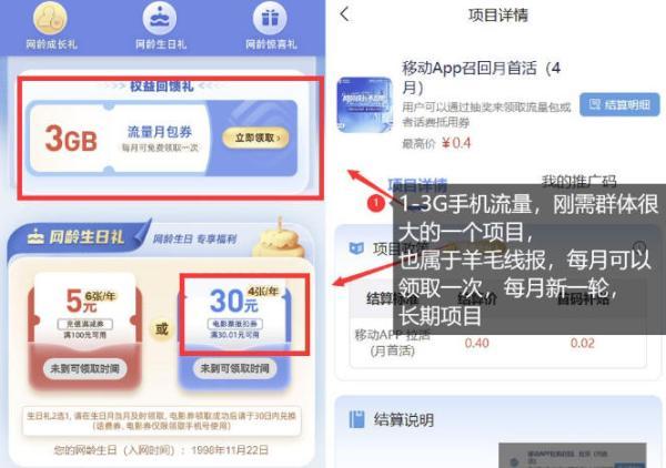 手机流量领取推广_每月一轮，刚需类的长期项目 图2