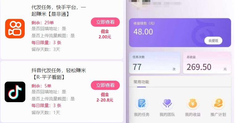 新手副业首选！视频代发接单，领任务发视频，长期稳定不费劲儿 图2