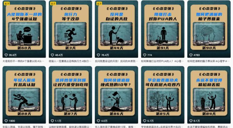AI心理学赛道视频制作教学，撸抖音精选独家收益，接商单收徒，90W粉丝博主+50W粉丝博主双教程 图3