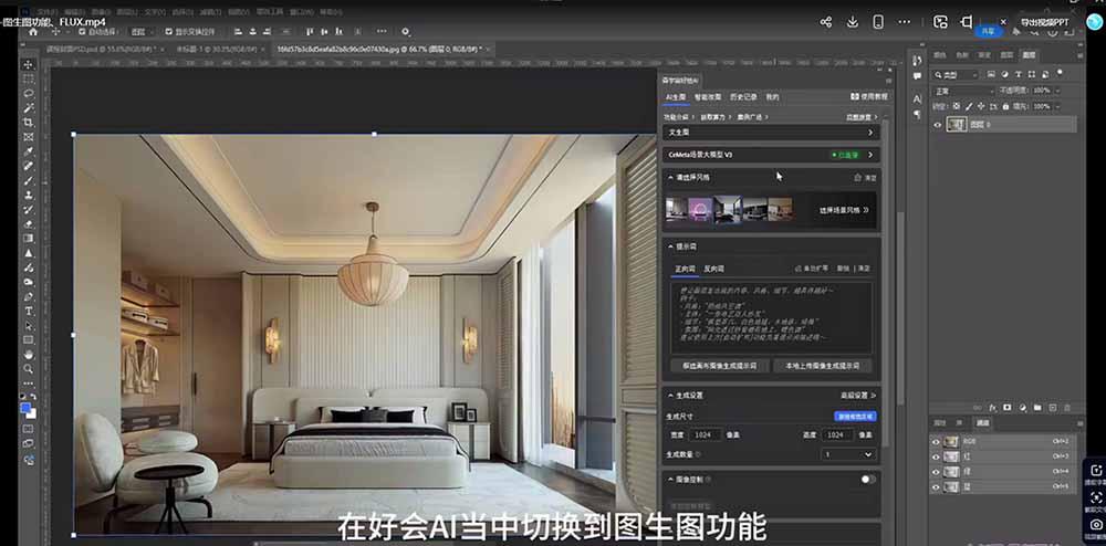 AI效果图类全面教学:文生图+图生图+FLUX,快速生成家具摄影棚级产品图 图4