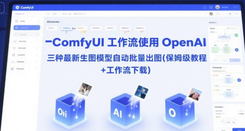 ComfyUI 工作流使用 OpenAI 三种最新生图模型自动批量出图(保姆级教程+工作流下载)-三零资源