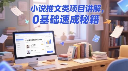 小说推文类项目讲解,0 基础速成秘籍-三零资源