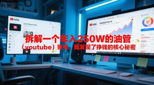 付费文章:拆解一个年入250W的油管(youtube)账号,我发现了挣钱的核心秘密-三零资源