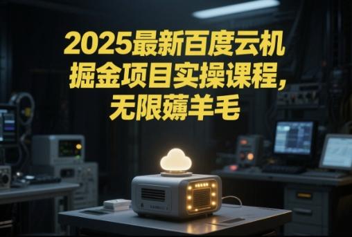 2025最新百度云机掘金项目实操课程单窗口保底5-10元月收益单窗口150+【揭秘】-三零资源