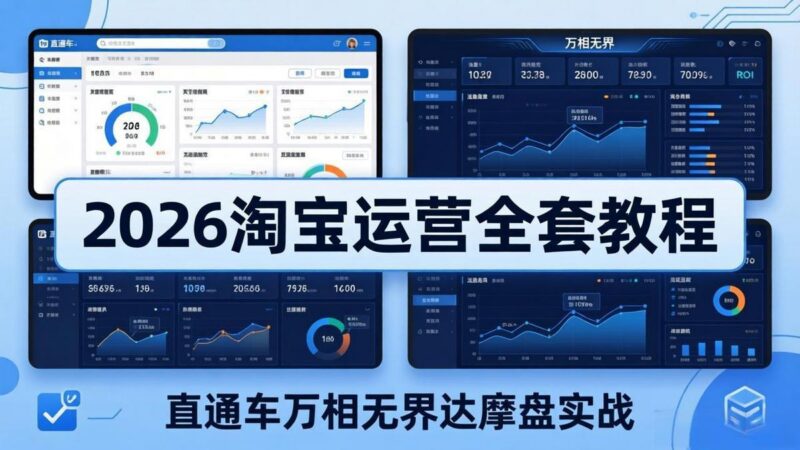 2026淘宝运营全套教程(更新5月3日-三零资源