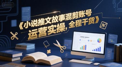 小说推文故事混剪账号运营实操，全程干货-三零资源