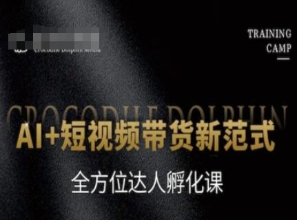 AI+短视频带货新范式，全方位达人孵化课-三零资源