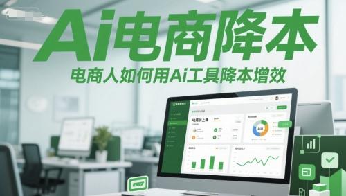 Ai电商降本增效线上课,电商人如何用Ai工具降本增效-三零资源