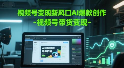 视频号变现新风口AI爆款创作-视频号带货变现-三零资源