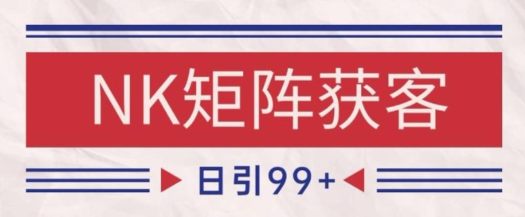 小红书某音NK赛道引流获客 自热矩阵日引200+【揭秘】-三零资源