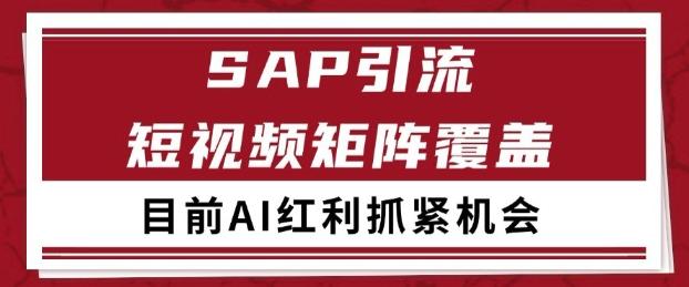 小红书某音sap赛道引流获客 自热矩阵日引200+【揭秘】-三零资源