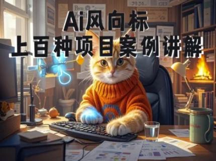 Ai风向标-附100种项目案例玩法-0基础小白到大神ai视频商业应用教学-三零资源