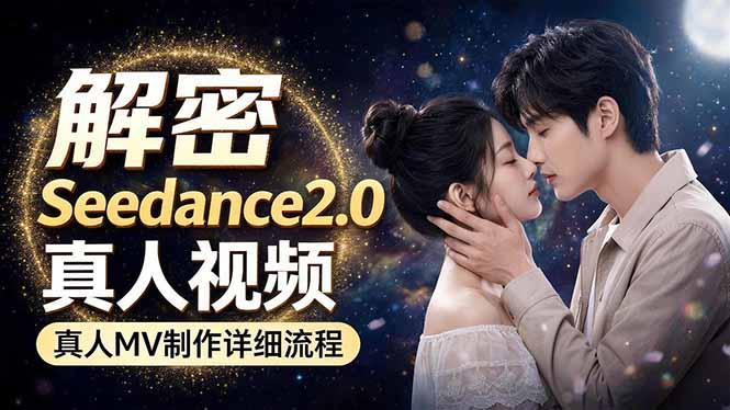 Seedance 2.0电影级真人 MV全流程拆解：提示词、运镜、粒子特效，手把手实操-三零资源