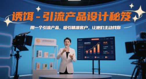 诱饵-引流产品设计秘笈，用一个引流产品，吸引精准客户，让他们主动找你-三零资源