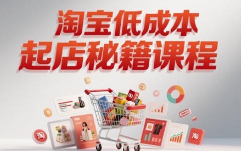 淘宝低成本起店系统课，助你快速起店，实现弯道超车-三零资源