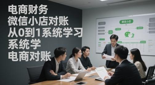 电商财务微信小店对账,从0到1系统学习电商对账-三零资源