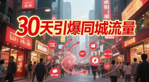 30天引爆同城流量:团购篇 认知篇 流量篇 来客篇 达人篇 老板人设IP篇 投流篇-三零资源