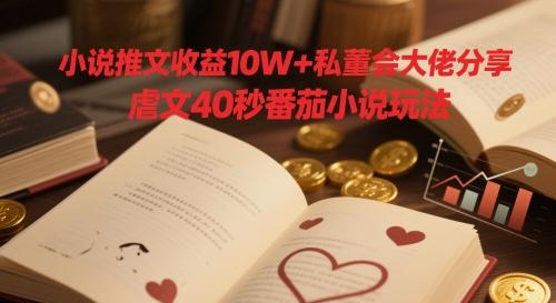 小说推文收益10W+私董会大佬分享,虐文40秒番茄小说玩法-三零资源