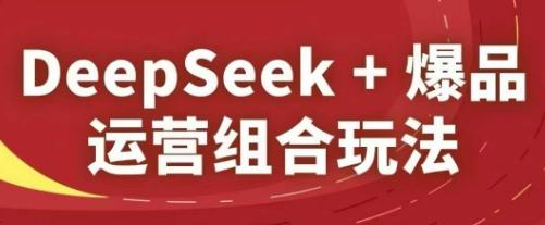 DeepSeek+爆品运营组合玩法,2025淘系精品课-三零资源