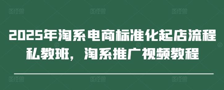 2025年淘系电商标准化起店流程私教班，淘系推广视频教程-三零资源